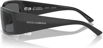 61mm Polarized Rectangular Sunglasses