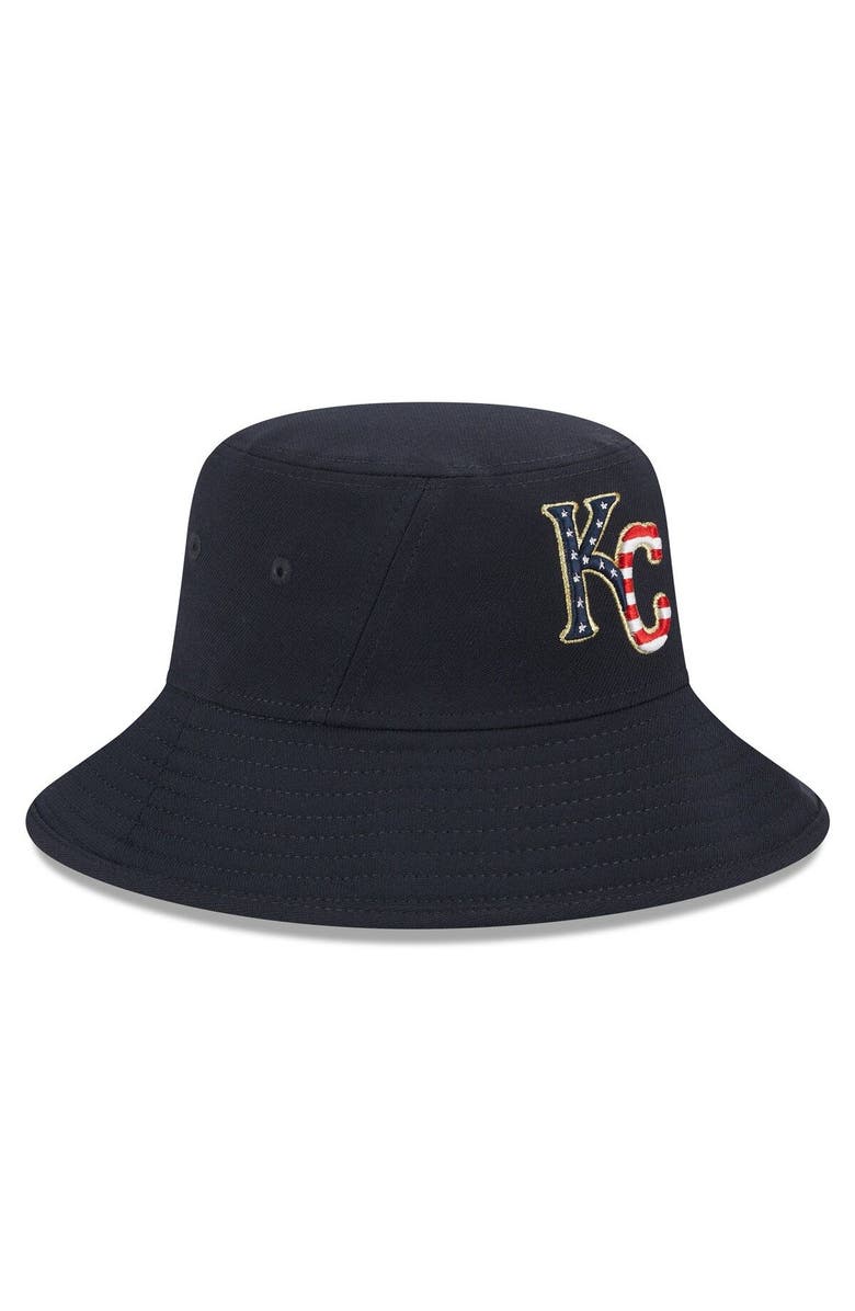 New Era Men's New Era  Navy Kansas City Royals 2023 Fourth of July Bucket Hat, Alternate, color, Navy