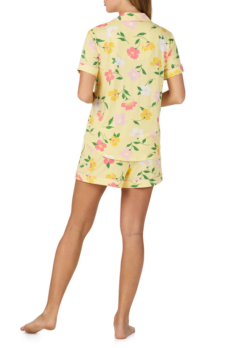 print short pajamas, Alternate, color, YELLOW FLORAL
