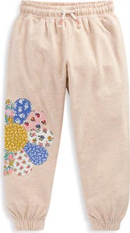 Mini Boden Kids' Appliqué Cuffed Joggers