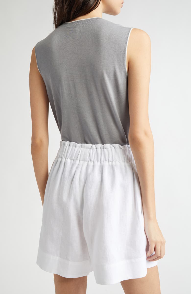 Eleventy Merino Wool Tank Top, Alternate, color, Dust And White