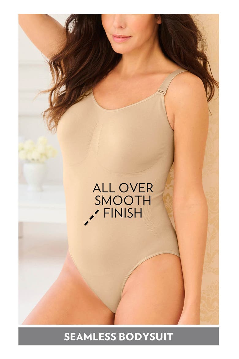 Instant Shaper Medium Control Seamless Bodysuit, Alternate, color, NUDE