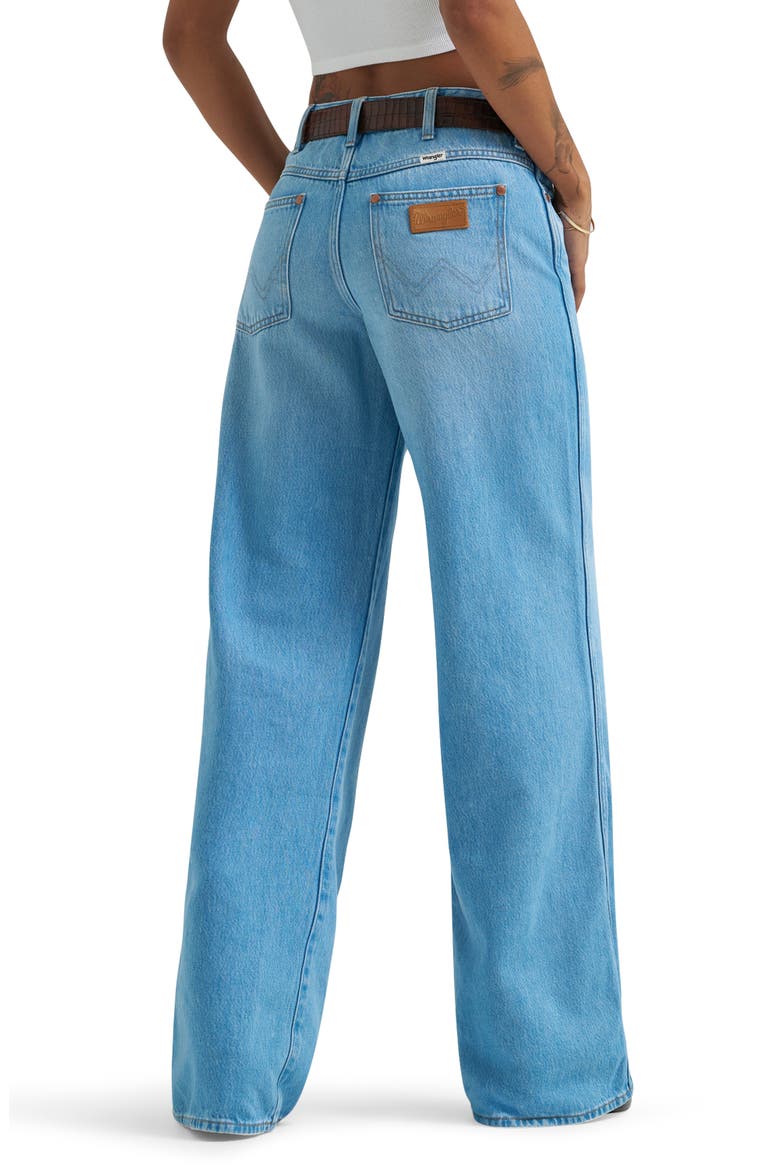 Worldwide Mid Rise Wide Leg Jeans, Alternate, color, PRAIRIE PATHWAY