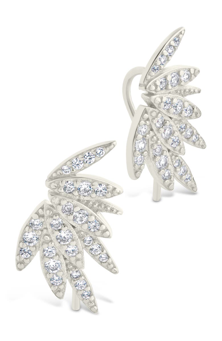 Sterling Forever Devon Cubic Zirconia Stud Earrings, Main, color, Silver