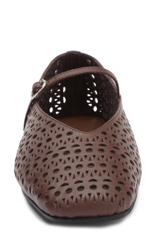 JEFFREY CAMPBELL JEFFREY CAMPBELL KHLOE PERFORATED SQUARE TOE FLAT 