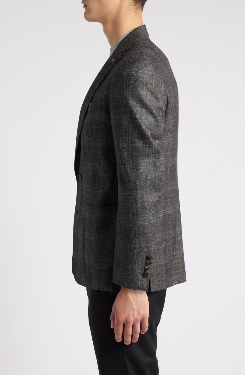 Peter Millar Windowpane Check Wool & Silk Blend Sport Coat, Alternate, color, 
