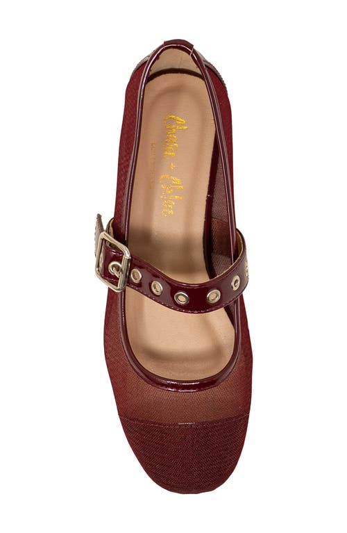 Chase & Chloe Chase And Chloe Grommet Strap Mary Jane Flat