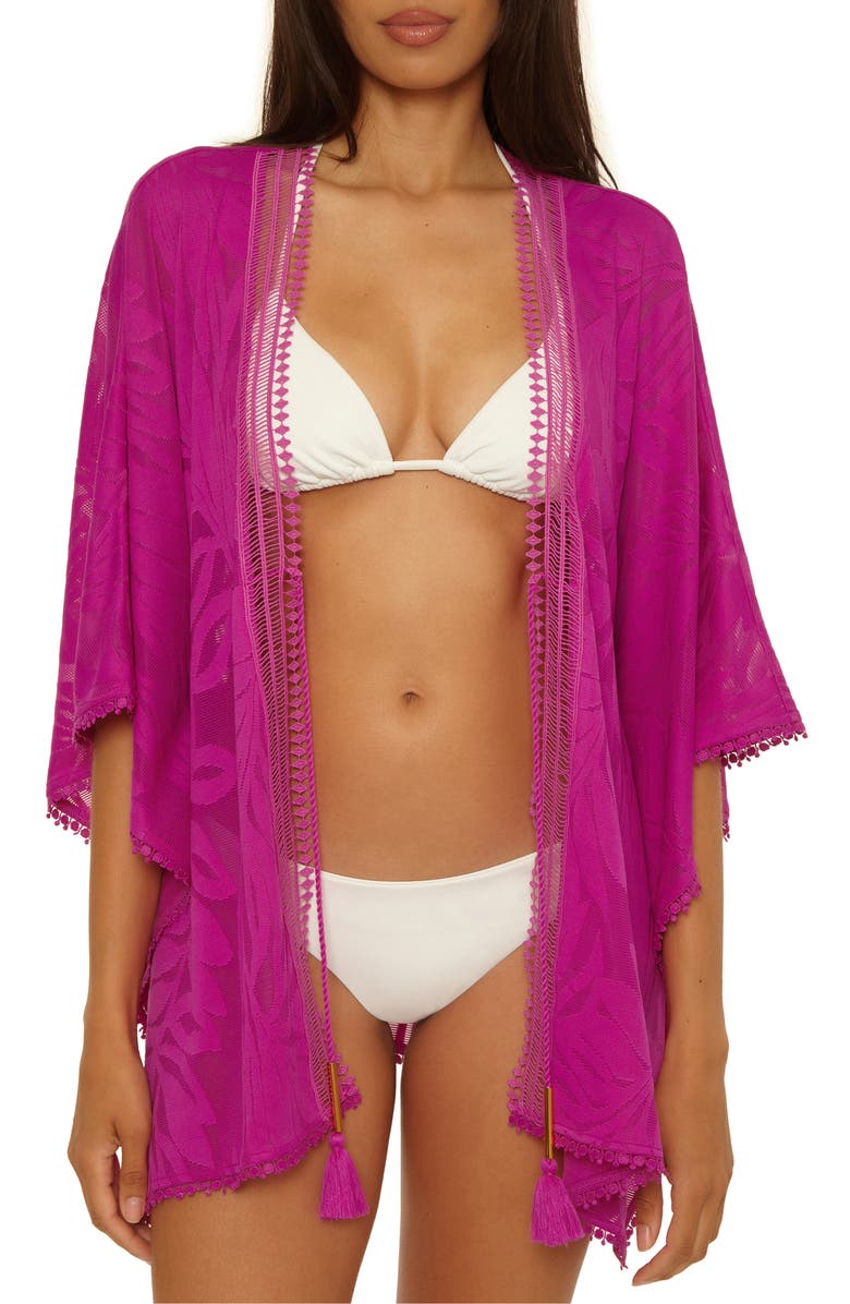 Trina Turk Catamaran Tassel Tie Cover-Up Tunic, Main, color, 