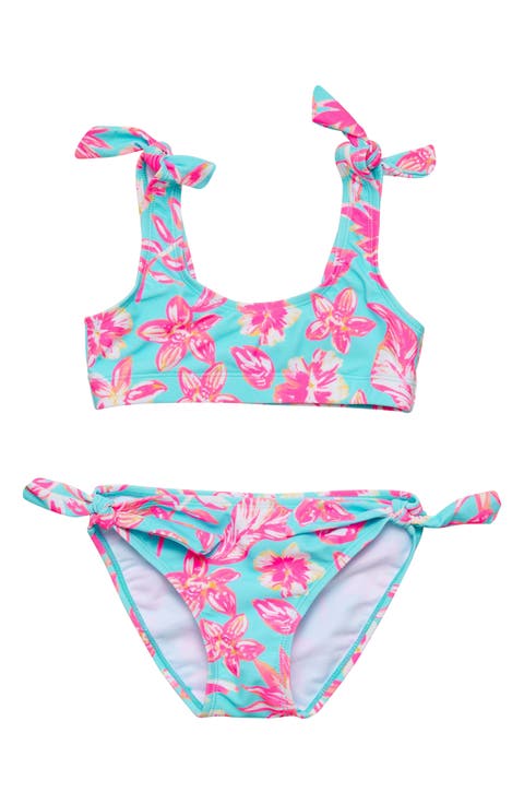 Kids
 Tropical Glow UPF 50+ Two-Piece Swimsuit (Little Kid 
Big Kid)