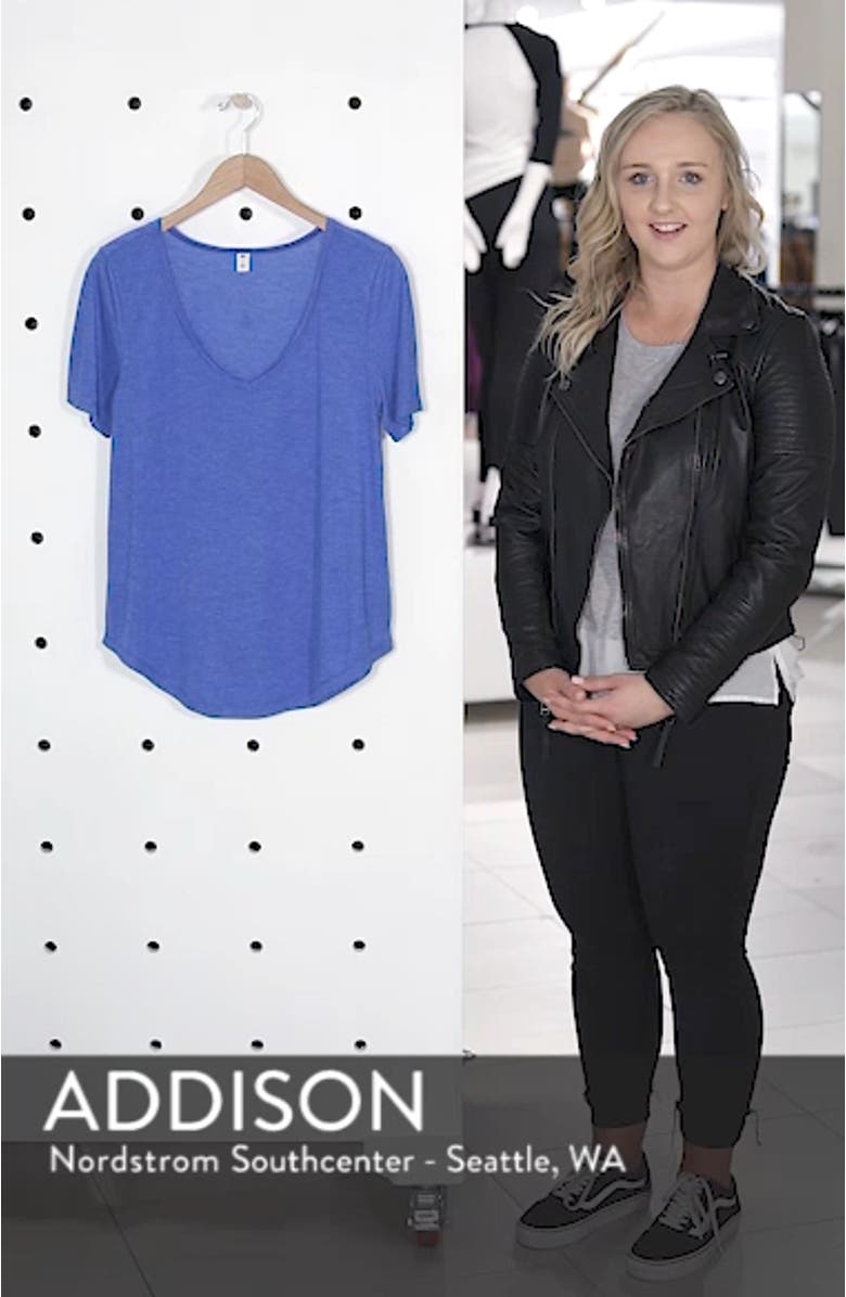 Raw Edge V-Neck Tee, sales video thumbnail