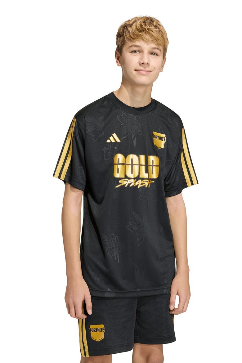 x Fortnite Kids' Midas Jersey, Alternate, color, BLACK