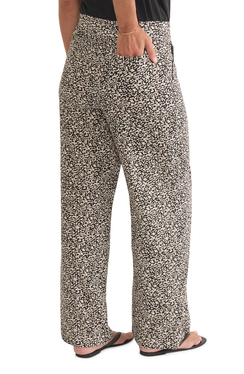 Marine Layer Allison Cheetah Print Wide Leg Trousers, Alternate, color, Light Cheetah