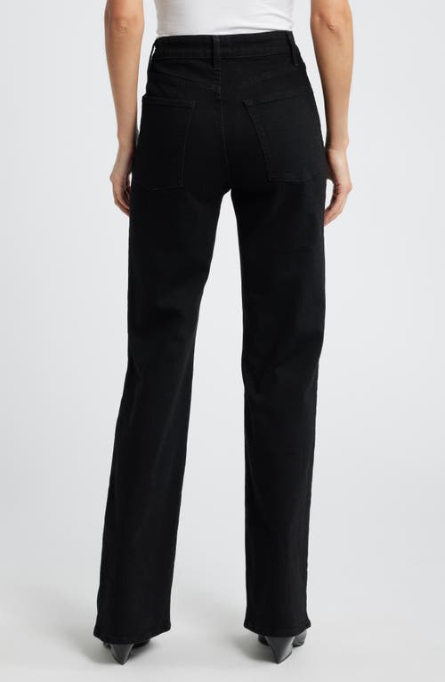 Frame The Arrow High Waist Straight Leg Jeans In Smokescreen