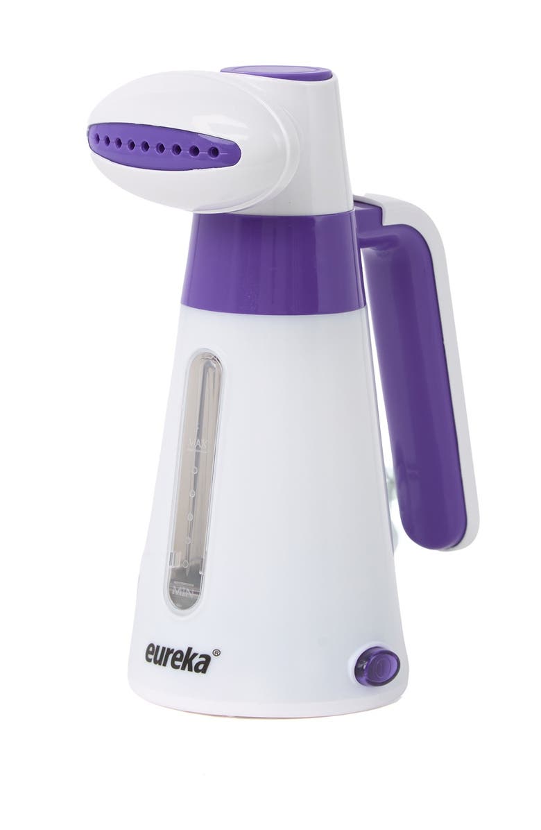SMARTEK EUREKA ERV2B 100ml Portable Handheld Travel Fabric Garment Steamer, Main, color, White/Purple