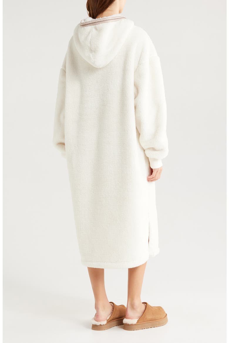 Long Fleece Hoodie, Alternate, color, CRM