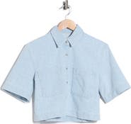 rag & bone Lana Textured Cotton Button-Up Shirt
