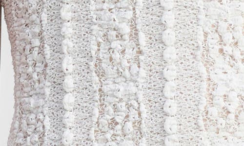 Vince Textured High Neck Shell In White