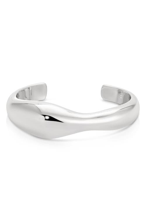 Ettika Liquid Love Cuff Bracelet In Silver
