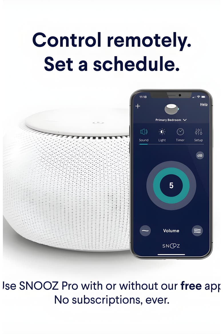 Pro White Noise Machine, Alternate, color, Blush