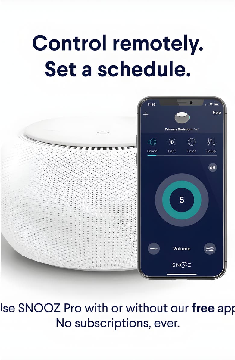 SNOOZ Pro White Noise Machine, Alternate, color, Midnight