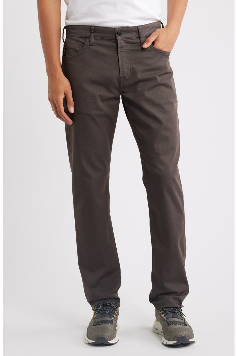 Everett Airluxe™ Commuter Performance Slim Straight Pants, Main, color, BROWN SLATE