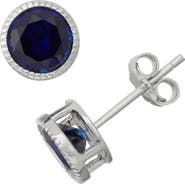 FUZION CREATIONS Bezel Set Stud Earrings