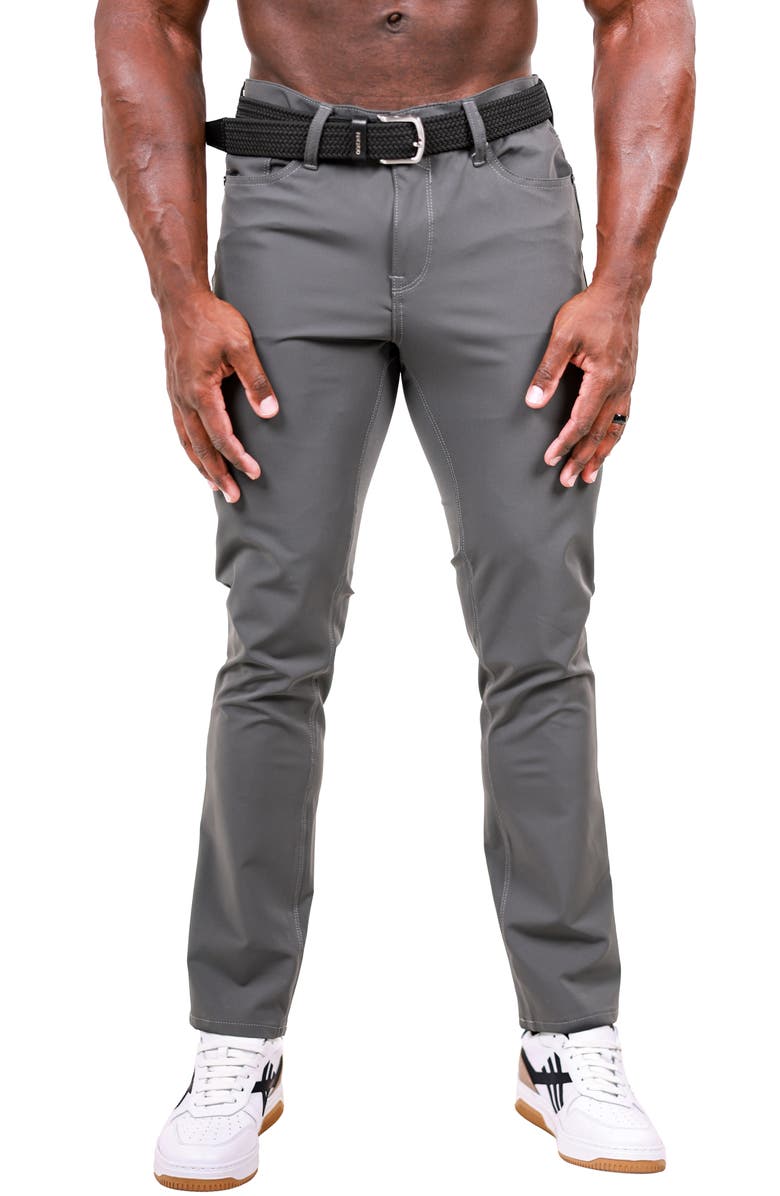Maceoo Marthyr Slim Fit Pants, Main, color, Grey