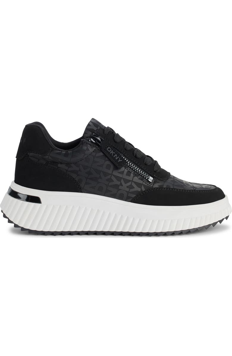 DKNY Lissa Platform Sneaker, Alternate, color, Black