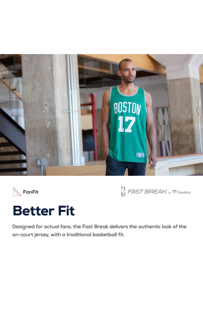 FANATICS Men's Fanatics Branded Jaylen Brown Kelly Green Boston Celtics Fast Break Replica Player Jersey, Alternate, color,