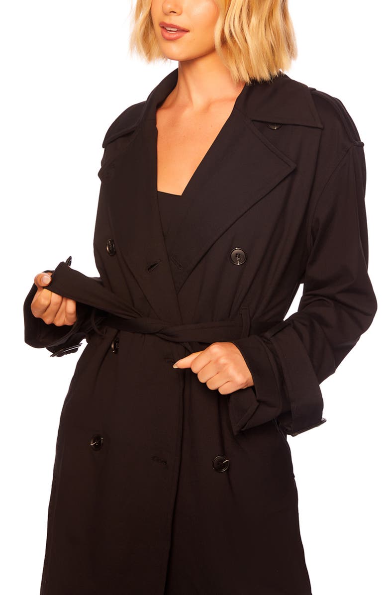 Susana Monaco Signature Stretch Trench Coat, Alternate, color, 