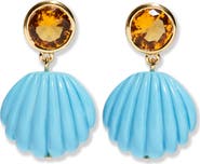 Lizzie Fortunato Kai Shell Drop Earrings