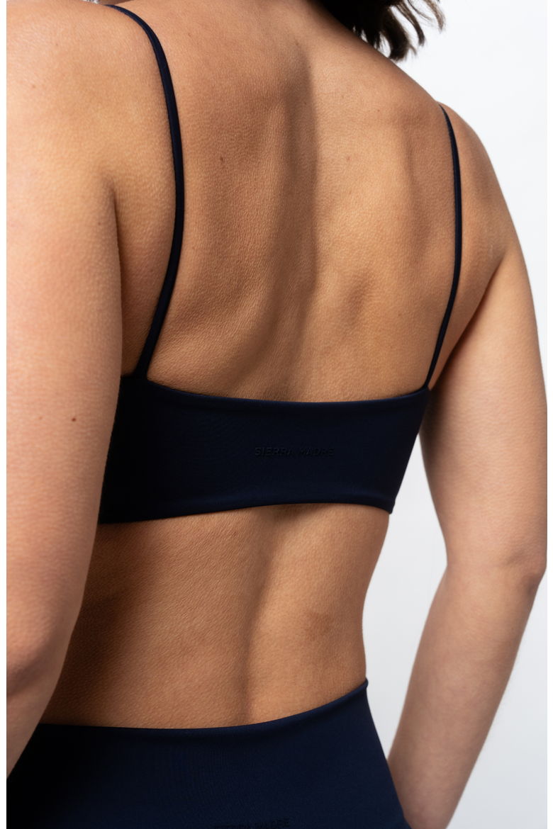 Ready Thin Square Neck Bra, Alternate, color, Navy