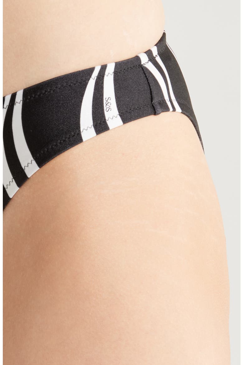 Tati Bikini Bottoms, Alternate, color, WAVY STRIPE NOIR