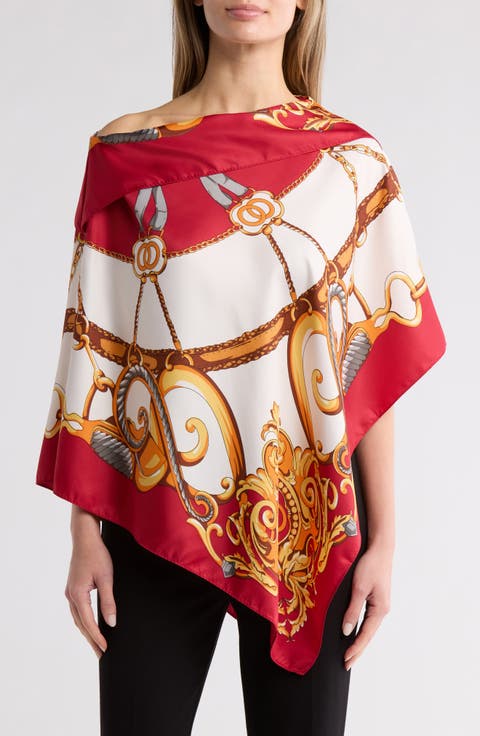Chain Print Poncho