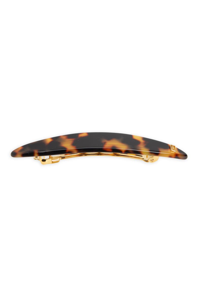 Solferino acetate hair clip barette, Main, color, TORTOISE