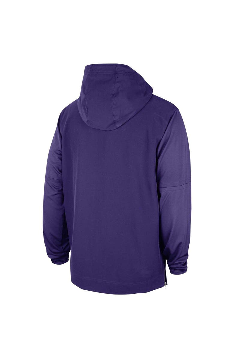 Nike Men's Nike Purple LSU Tigers 2023 Sideline Player Quarter-Zip Hoodie Jacket, Alternate, color, Purple