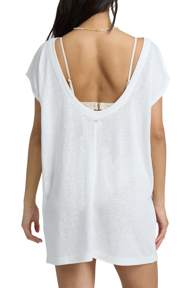 Billabong Hallow Wave Cover-Up Minidress, Alternate, color, Salt Crystal