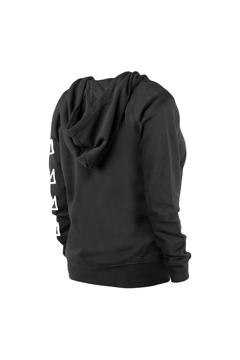 Women's New Era Black Brooklyn Nets 2022/23 City Edition Raglan Pullover Hoodie, Alternate, color, Black