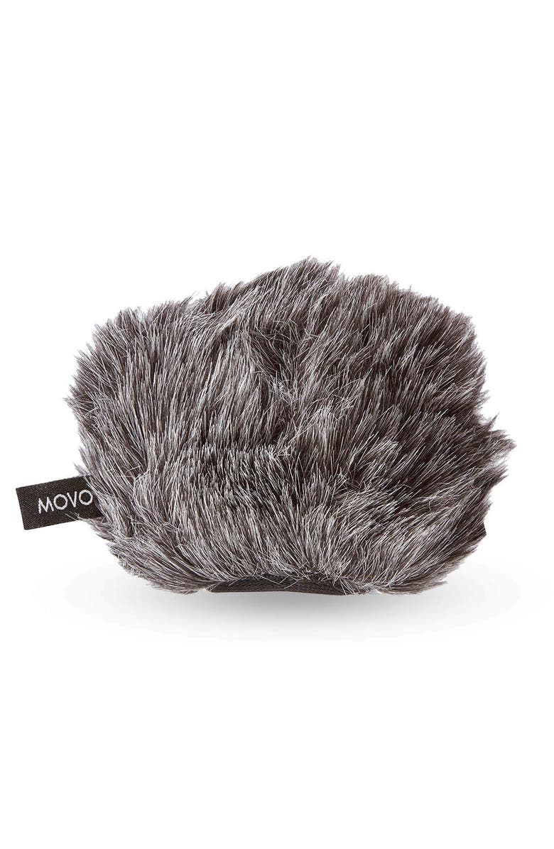 MOVO WS-G9 Furry Outdoor Microphone Windscreen Muff for Portable Digital Recorders up to 3 X 1.5", Main, color, Black