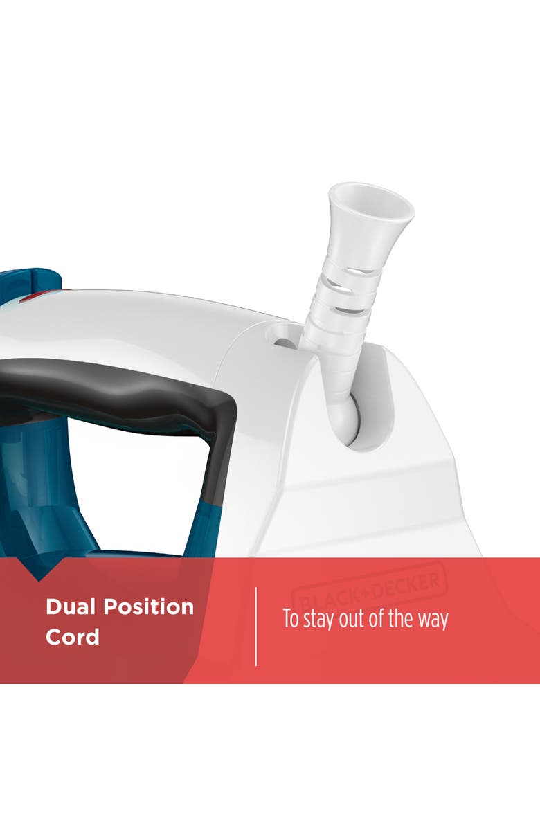 Black And Decker Easy Steam Nonstick Compact Iron with Even Steam, Alternate, color, Blue