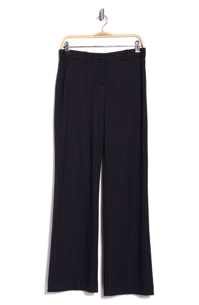 Amanda & Chelsea Aria Pinstripe Trousers, Alternate, color, Navy
