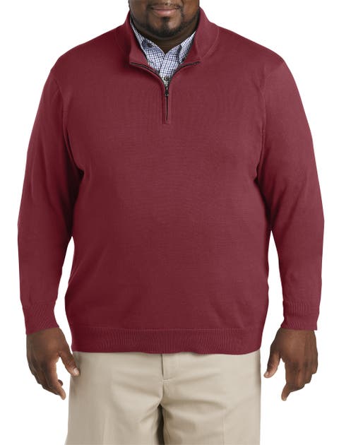 Big & Tall Quarter-Zip Pullover Sweater