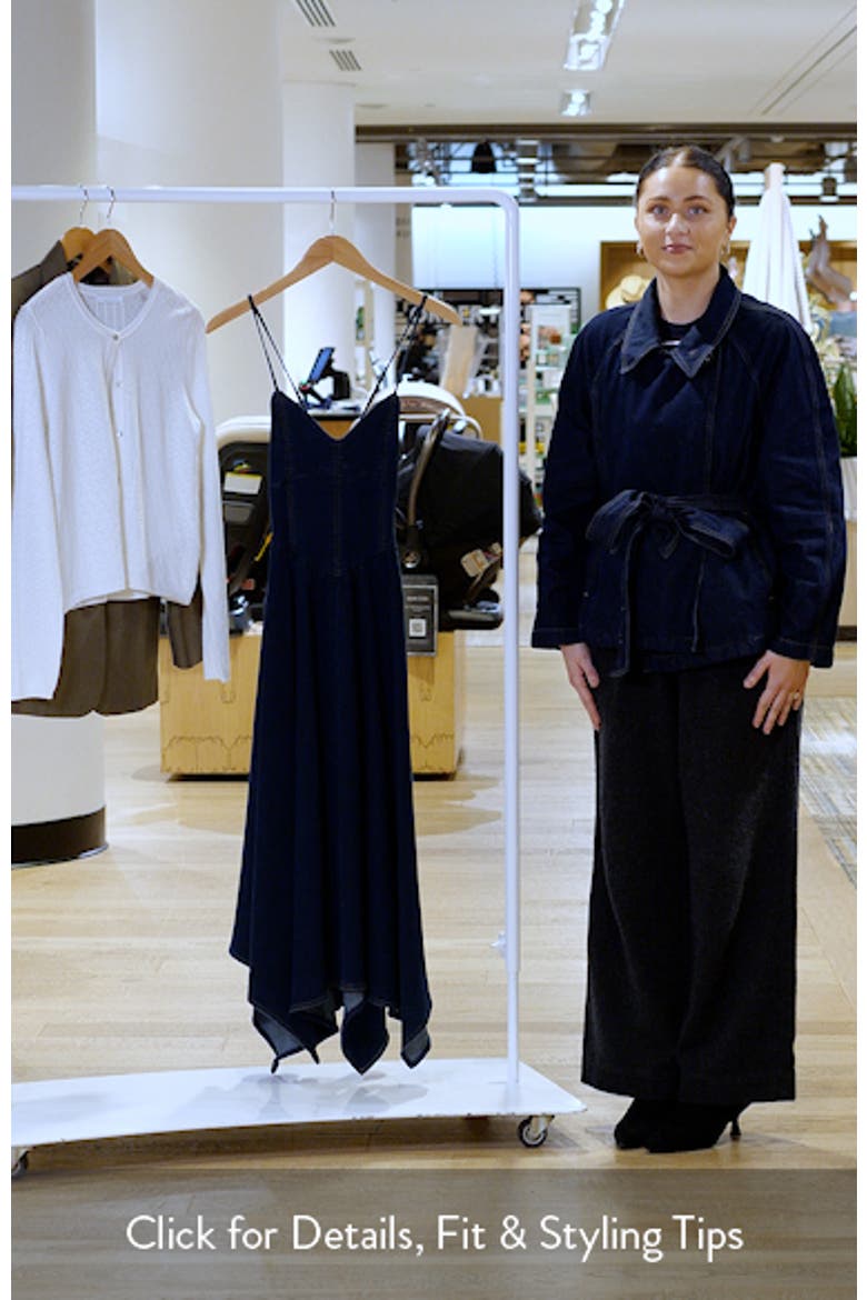 Handkerchief Hem Denim Dress video
