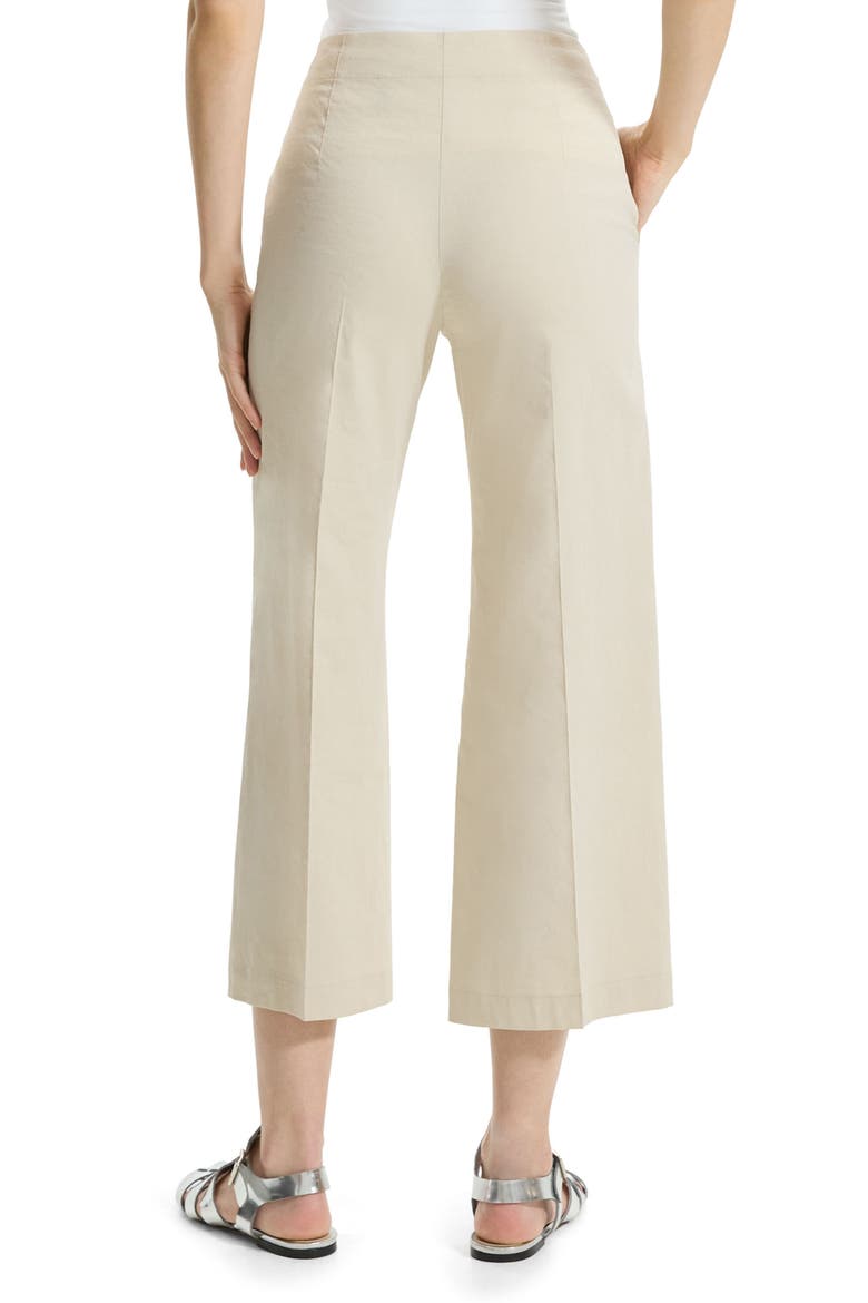 Clean Terena Crop Wide Leg Linen Blend Pants, Alternate, color, STRAW