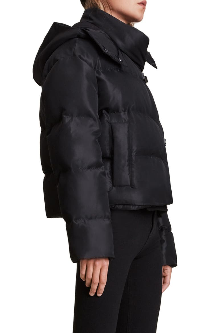 Allais Hooded Puffer Coat, Alternate, color, BLACK