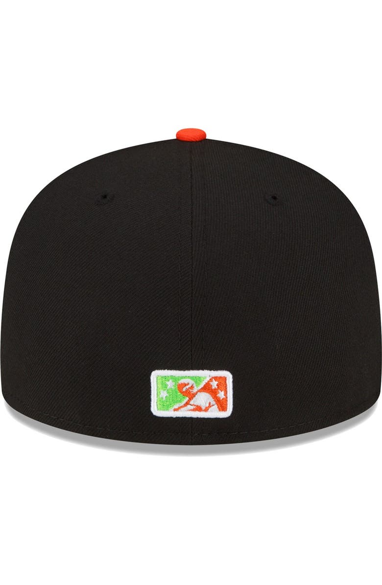 New Era Men's New Era Black Eugene Emeralds Copa De La Diversion 59FIFTY Fitted Hat, Alternate, color, 