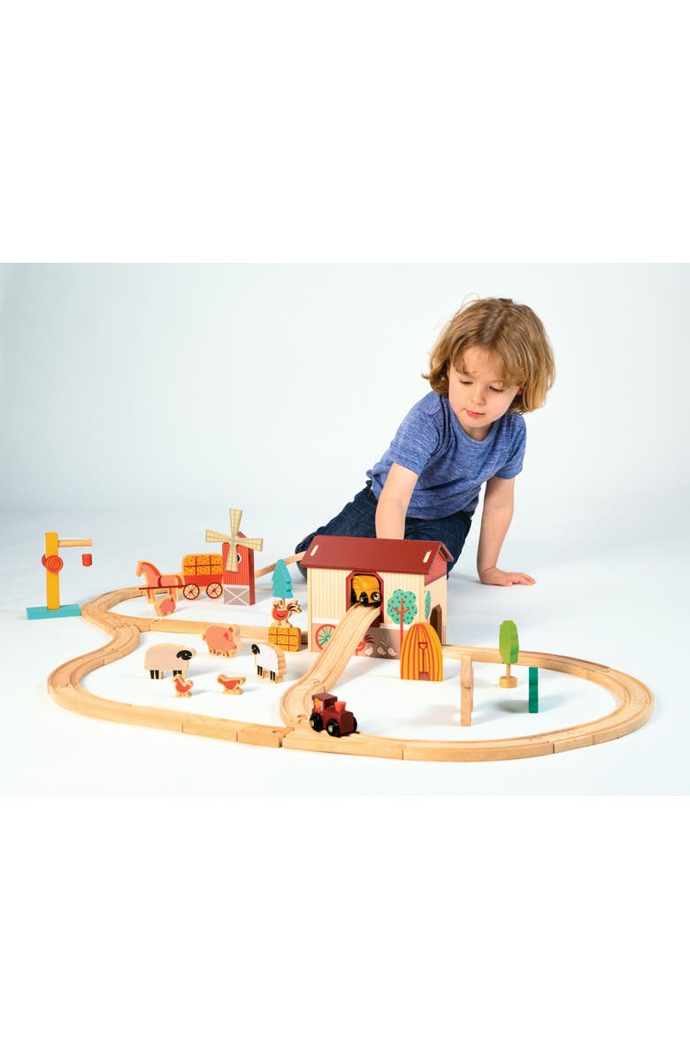 Mentari Farmyard Train Set, Alternate, color, Multi-Color