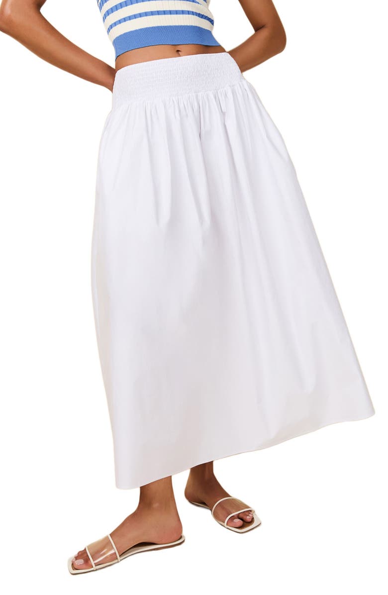 Solid & Striped The Noreen Cotton Maxi Skirt, Main, color, 