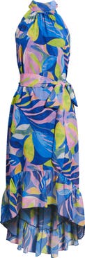 Eliza J High-Low Halter Dress
