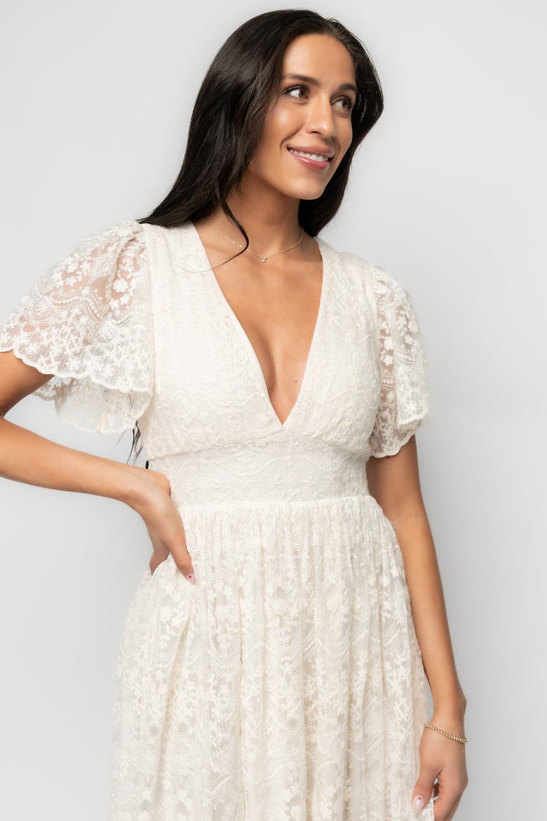 Aphrodite Lace Dress, Alternate, color, White